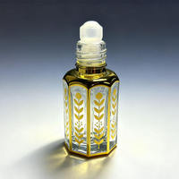 Prix d'usine – Huile de parfum arabe dorée en roll-on 3ml 6ml 12ml Oud Attar – Flacon vide en verre avec applicateur à bâtonnet et pulvérisateur – Diffuseur pour crème visage et soins de la peau