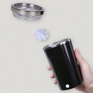Tasse à mélange automatique personnalisée, gobelet portable en acier inoxydable réutilisable, mélangeur automatique pour lait, café, eau, avec couvercle - Product Image 3