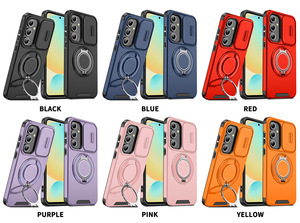 Étui de <span class=keywords><strong>protection</strong></span> magnétique avec anneau et support pour objectif coulissant pour Samsung Galaxy S26 S25 S24 S23 S22 S21 Ultra <span class=keywords><strong>FE</strong></span> + S25 Edge Armor - Product Image 6