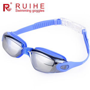 Swimming Goggles <b>Large</b> <b>Frame</b> Anti Fog Waterproof High Definition PC Lens Adjustable For Men Women Multiple Colors Available - Product Image 5