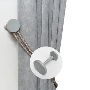 New Design Modern Simple Metal Zinc Alloy Spray Paint Tiebacks Wall Hook Curtain Accessories For Home Window Decor