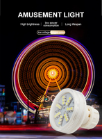 Lumières LED Cabochon à un seul faisceau multicolores pour parcs d'attractions, éclairage paysager, corps en plastique IP65, avec Assurance Commerciale