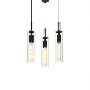 Modern Adjustable Black Iron <b>Pendant</b> <b>Light</b> <b>3</b> Pack Kitchen Island Industrial Fixtures Dining Room Living Room Model D0100XFA5JG - Product Image 1