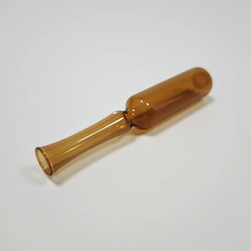 Emballage d'ampoule en verre ambré de haute qualité personnalisé 5ml 10ml flacon vide en borosilicate neutre