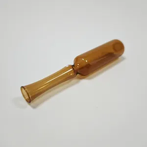 Custom High Quality Amber Glass Ampoule Packaging 5ml 10ml Neutral Borosilicate Empty Vial