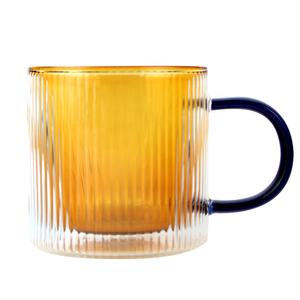 310ml ad alta bocca borosilicato alla moda isolato caffè personalizzato doppia parete tazze di vetro con manico - Product Image 2