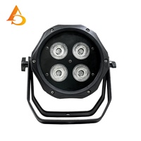 Kit de 4 projecteurs LED PAR avec contrôleur DMX, lumière PAR 5-en-1 80W, projecteur LED PAR étanche