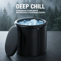 Baignoire de récupération par bain de glace portable, bain de glace à eau froide, thérapie par l'eau froide, baignoire de glace pour athlètes et adultes