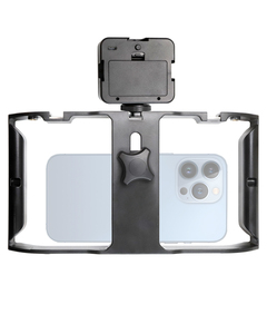 BAFANG U-rig Pro Handheld Smartphone Video Rig Poignée Grip Cold Shoe Mounts Vlogging Rig Stabilisateur pour téléphone Videomakers 3.7V - Product Image 6