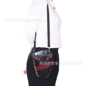 Custom leather <b>hairdressing</b> scissor <b>case</b>, <b>hairdressing</b> tool bag, storage bag, waist bag, shoulder bag, professional tool bag - Product Image 2