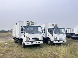 Japan Brand for 4x2 Drive 8 Tons Thermo King <b>Refrigeration</b> Unit Cummins Euro 5 Diesel <b>Van</b> New Freezer Truck for Sale - Product Image 2