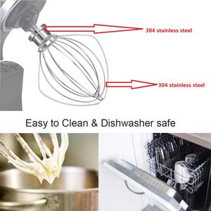 נירוסטה חוט שוט ביצת קרם סטירר עוגות מיונז להקציף מערבל חשמלי קובץ מצורף עבור <span class=keywords><strong>KitchenAid</strong></span> K45WW - Product Image 6