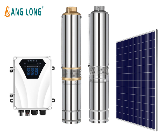 Dc48v Solar Borehole Deep Well Pump Solar Power Submersible Water Pump With Panel