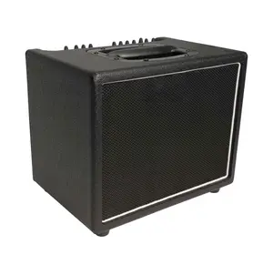 Amplificador de guitarra acústica personalizado grand 60w, amplificador de combinação com efeitos em cor preta