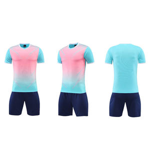 2025 专业高品质透气速干圆领足球服男式足球球衣定制徽标热转印成人款 - Product Image 2