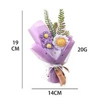 Ramo de Flores de Ganchillo en Miniatura Personalizado para el Día de San Valentín, Tono Degradado Dulce para Novia, Decoración para Fiesta de Despedida de Soltera, Suministro al por Mayor
