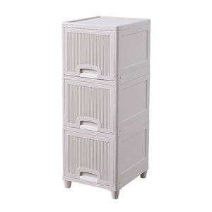 Home Modular Finishing Storage Box 3-Drawer Floor Drawers Chest Storage