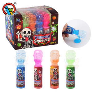 ลูกอมน้ำผลไม้รูปหัวกะโหลกฮาโลวีน รสผลไม้ บีบได้  OEM/ODM - Product Image 1