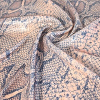 Tissu à Paillettes Imprimé Peau de Serpent Brodé, Motif Serpent Scintillant de Luxe pour Costumes de Scène - Grande Vente