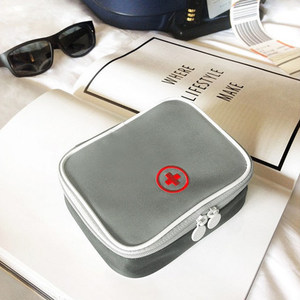 Private Label impermeabile Mini rosa e grigio bambini pronto soccorso per bambini Mini pratico <span class=keywords><strong>Kit</strong></span> vuoto borse piene - Product Image 2