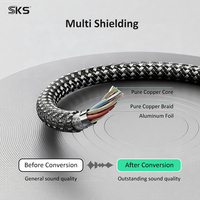 90 °   Kabel Ekstensi Audio DC3.5 M-F Bentuk L 3P Berlapis Emas dengan Jalinan Nilon dan Cangkang Aluminium untuk Kabel AUX Headset Ponsel Gaming