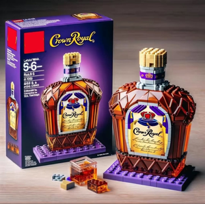 Sáng Tạo mô phỏng Whisky chai xây dựng khối thiết lập ABS xây dựng và mô hình đồ chơi loạt cho bộ sưu tập - Product Image 3