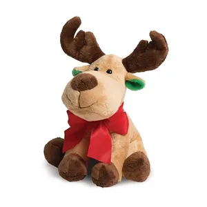 Hot sale christmas reindeer plush toys christmas ornaments