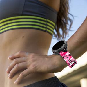 Bracelet de 22 mm pour Garmin <span class=keywords><strong>Fenix</strong></span> <span class=keywords><strong>6</strong></span> 5 Plus/Forerunner 935/Approach S60/Quatix 5, bracelet de montre en silicone imprimé à dégagement rapide - Product Image 6