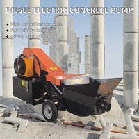 Pompe à béton électrique diesel pour le coulage de colonnes en mortier et les travaux de construction au sol