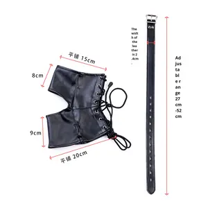 Accessori Erotici per Coppie, Cavigliere in Pelle per Contenzione e Addestramento, Modello K9 - Product Image 2