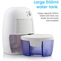 Mini déshumidificateur d'air pour armoire Peltier 500ml, USB, pour la maison, les petites pièces, pour capter l'humidité indésirable, déshumidificateur réfrigérant 13