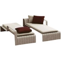Chaise longue de piscine, transat de plage extérieur, ensemble de salon de jardin en rotin, lit de détente, mobilier d'hôtel et de club, amovible et étanche