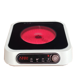 Nhà Máy Bán Hàng Trực Tiếp 2200W Núm Cảm Ứng Súp Lẩu Thịt Nướng Trà Cà Phê Đa-Chức Năng Vuông Hồng Ngoại Nồi - Product Image 2