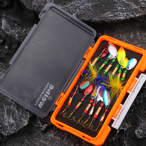 Set <span class=keywords><strong>di</strong></span> 12 Esche Metalliche Rotanti per la Pesca, Kit <span class=keywords><strong>di</strong></span> Esche a Cucchiaio in Metallo, Combo <span class=keywords><strong>di</strong></span> Esche Rotanti, Kit <span class=keywords><strong>di</strong></span> Esche per la Pesca - Product Image 4