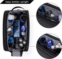 Sac de toilette personnalisable en polyester imperméable avec fermeture éclair pour rasoirs et cosmétiques, organiseur de voyage pour hommes et femmes, logo personnalisable