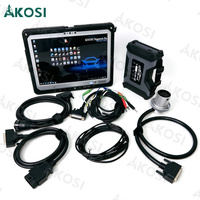 SUPER MB PRO M6 Star Diagnosis para Bez con Multiplexor, Cable LAN + Cable de Prueba Principal OBD2 de 16 Pines + Tablet CF33 para Diagnóstico de Autos y Camiones