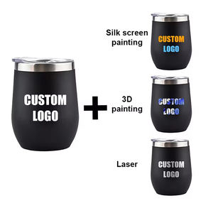 12oz Stainless Steel Double Layer Eggshell Insulated Vacuum Thermos Coffee Cup Outdoor <strong>Mini</strong> <strong>Egg</strong> Shaped Cup <strong>Mug</strong> with Lid - Product Image 4