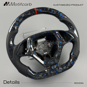 Volante Deportivo Personalizado de Fibra de Carbono Forjado Azul para Corvette C7 ZR1 Z06 Z51 Grand Sport Coupe para Chevrolet Camaro ZL1 2013-2019 - Product Image 3