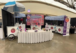 New 220V ngoài trời tổ chức sự kiện Ice Cream đứng với tán cà phê di động giỏ hàng nước trái cây bán hàng tự động trạm thực phẩm chiên giỏ hàng với tủ đông - Product Image 5