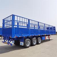 CIMC LINYU 3 essieux bétail animaux bétail Transport mur latéral clôture Cargo Semi remorque