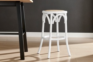 Tabouret <span class=keywords><strong>de</strong></span> <span class=keywords><strong>bar</strong></span> en rotin et bois <span class=keywords><strong>de</strong></span> style scandinave DISHI pour salle à manger et salon - <span class=keywords><strong>Chaise</strong></span> <span class=keywords><strong>de</strong></span> bistrot écologique à usage commercial - Product Image 5