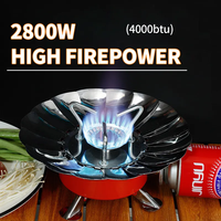 Kompor Gas Portable, kompor Gas portabel piknik, pembakar Gas tunggal bisa dilipat Mini, kompor Gas untuk dapur luar ruangan, kompor butana
