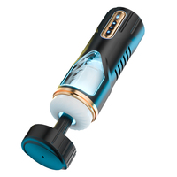 Godet de masturbation électrique vibrant automatique et étanche pour homme avec aspiration manuelle et serrage puissant – Jouet pour adulte sans effets secondaires