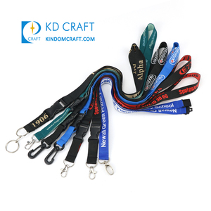 Số Lượng Lớn Giá Rẻ Thêu Keychain Cổ Dây Đeo Đơn Tùy Chỉnh Thương Hiệu Tên Thêu Dệt Dây Buộc - Product Image 2