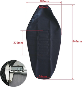 Funda de Asiento de Motocicleta Impermeable y Acolchada de Cuero con Partículas para Motocross - Product Image 6