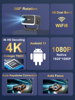 AOKANG P20 Pro Proyektor LED Pintar 4K Wifi Android 13 Full HD Proyektor Video Game Home Theater Mini