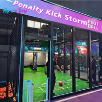 Machine de jeu d'arcade simulateur de football avec robot gardien de but numérique Penalty Kick Storm, équipement sportif, Coupe de Football, 1 an, anglais