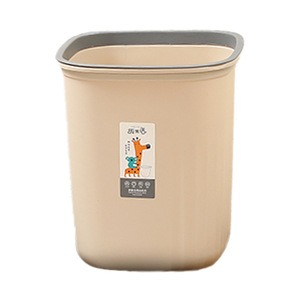 Seau <span class=keywords><strong>de</strong></span> rangement en plastique pour la maison, salon, sans couvercle, épaissi, monobloc, anneau <span class=keywords><strong>de</strong></span> pression, cuisine, chambre, grande capacité, carré, poubelle - Product Image 5