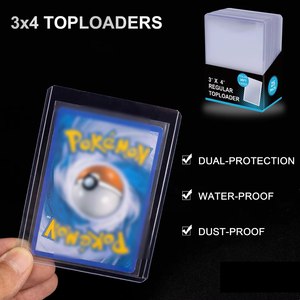 QY <b>PVC</b> Card Sleeves Trading Card <b>Top</b> Loader for Trading Card TCG Sports Cards Custom Logo Wholesale - Product Image 3