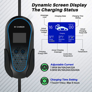 เครื่องชาร์จไฟรถยนต์ไฟฟ้าแบบพกพา ระดับ 1   เครื่องชาร์จไฟรถยนต์ไฟฟ้า 7.6KW - 9.6KW   สถานีชาร์จสำหรับบ้านและท่องเที่ยว   ระบบปลั - Product Image 6
